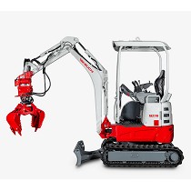 Excavadoras de parte trasera corta con canopy
