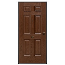 Puertas acorazadas para exterior con panel de fibra de vidrio resistente a la intemperie