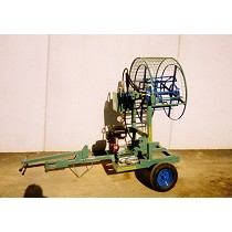 Equipo para recogida de mangueras de riego