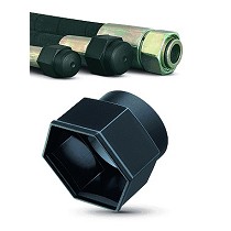 Caperuzas hexagonales