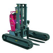 Transpaleta sobre orugas