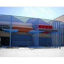 Estanteras para tubos de riego