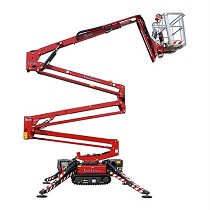 Plataforma area con orugas