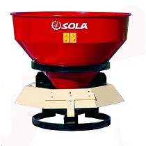 Abonadora suspendida de un disco