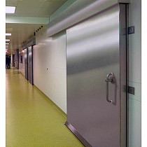 Puerta corredera hermtica cortafuegos