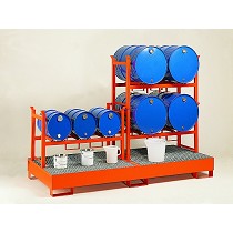 Soportes apilables para barriles para cubeto