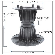Soportes regulables para pavimentos flotantes