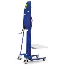 Posicionador de material con manivela