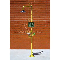 Duchas lavaojos de emergencia