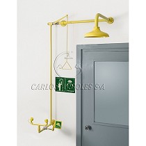 Duchas lavaojos de emergencia