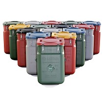 Contenedores de seguridad para recoger, almacenar y transportar paños