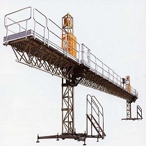 Plataforma de trabajo sobre mstil