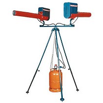 Espantapjaros a gas rotativo doble