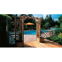 Prgolas con jardinera