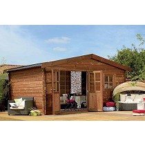 Casetas de madera cepillada