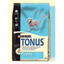 Puppies with chicken feed Tonus Puppy 