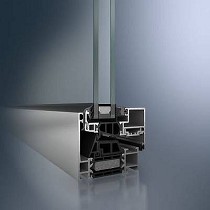 Ventana de aluminio de hoja oculta con profundidad de 70 mm