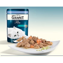 Tarrina de pescado para gatos
