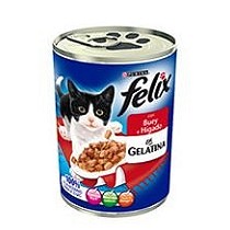Latas de buey e h�gado para gatos