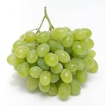 Uvas blancas con pepitas