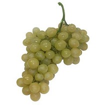 Uvas blancas con pepitas