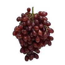 Uvas rosadas sin pepitas