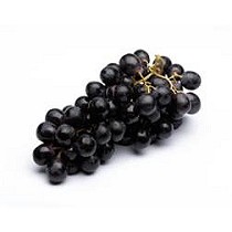 Uvas negras con pepitas