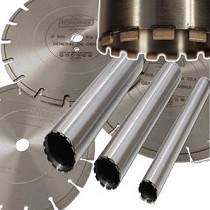 Discos de corte y coronas de diamante