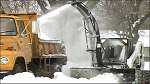 Turbine removes snow Bobcat
