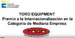 Toro Equipment Premio Internacionalización 2019 por el Club de Exportadores Españoles