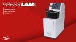 Lamplan, prensa de embutición para muestras metalográficas Presslam