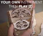 Ugears Hurdy-Gurdy: el primer instrumento musical mecánico del mundo para autoensamblaje y juego
