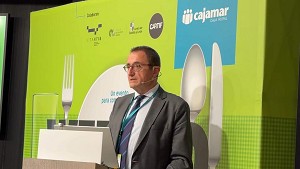 Manuel Laínez durante el acto inaugural del IV Foro Cajamar Wefood celebrado en Valladolid