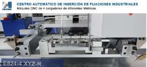 Centro de inserción CNC con 4 ejes