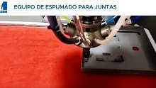 Equipo Mecos CNC de espumado para juntas