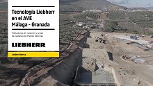 La variante de Loja contará con AVE gracias al apoyo de innovadora maquinaria Liebherr de Pilotes Sánchez