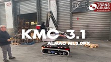 KMC 3.1: Plataforma con grúa para mover cargas de hasta 3000 kg Almac ML 3.0 FX y RT