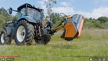 Trituradora forestal - Tmc Cancela TDJ - con tractor New Holland