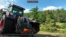Trituradora forestal - Tmc Cancela TFC - con tractor Fendt 824