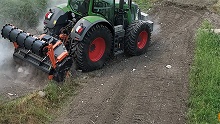 Trituradora forestal - Tmc Cancela MPK - con tractor Fendt