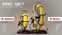 Vara de fibra de vidrio Profi-set Ø 4,5 mm y 6 mm