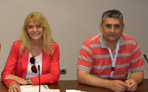 Mari Cruz Escudero, directora de la Estacin, y Juan Carlos Gzquez, coordinador de Innovacin y Transferencia