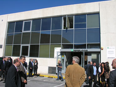 Exterior de las nuevas instalaciones en Sondika
