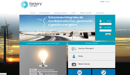 Pgina web de Factrory Microgrid