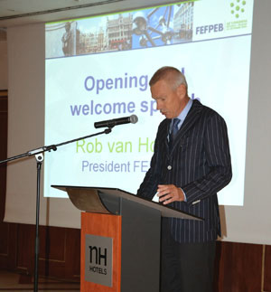 Rob van Hoesel, presidente de la Federacin Europea del Embalaje y Pal de Madera (FEFPEB)