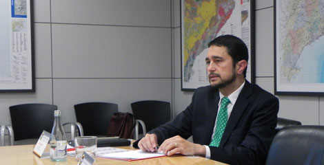 Dami Calvet, presidente de Cimalsa y director general de Incasl, durante su intervencin