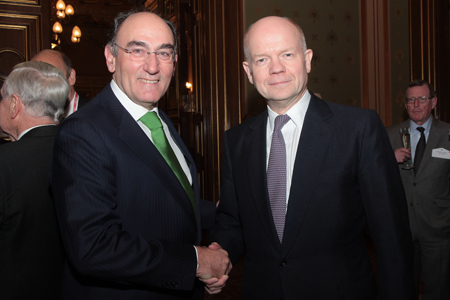 Ignacio Galn, presidente de Iberdrola, y William Hague, presidente de la Cmara de los Comunes y exministro de Asuntos Exteriores de Reino Unido...