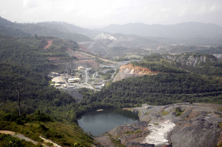 Mina de oro de AngloGold Ashanti, en Ghana