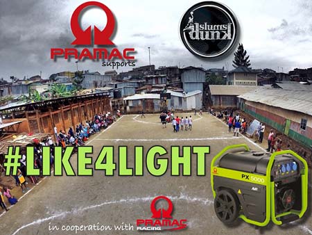 Pramac apoya el proyecto humanitario Slums Dunk