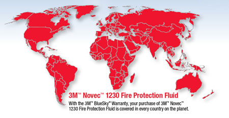 El 3M Novec 1230 Fire Protection Fluid con Blue Sky Warranty ofrece una solucin eficiente y sostenible para el presente y el futuro...